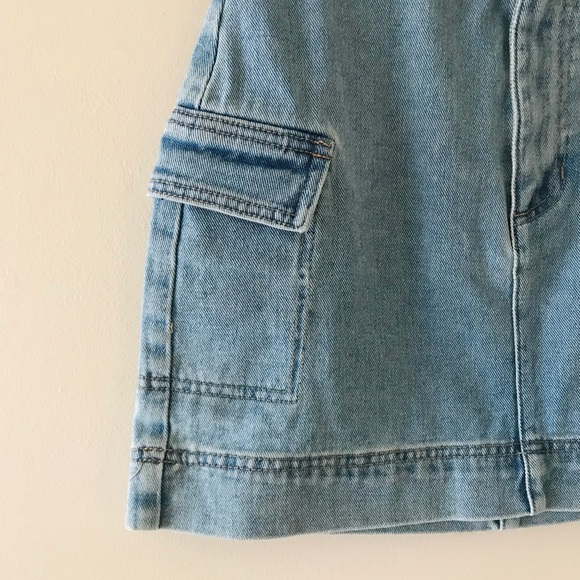 PacSun Cargo Belted Denim Skirt, NWT - Picture 6 of 15